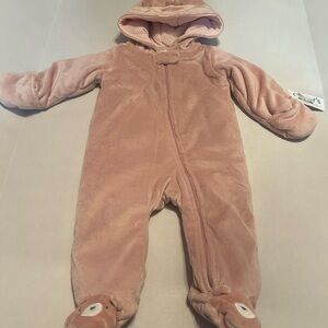 Carter's Soft Pink Hooded Bunting